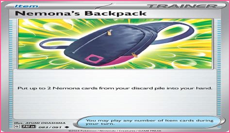 Nemona's Backpack (Paldean Fates 83)